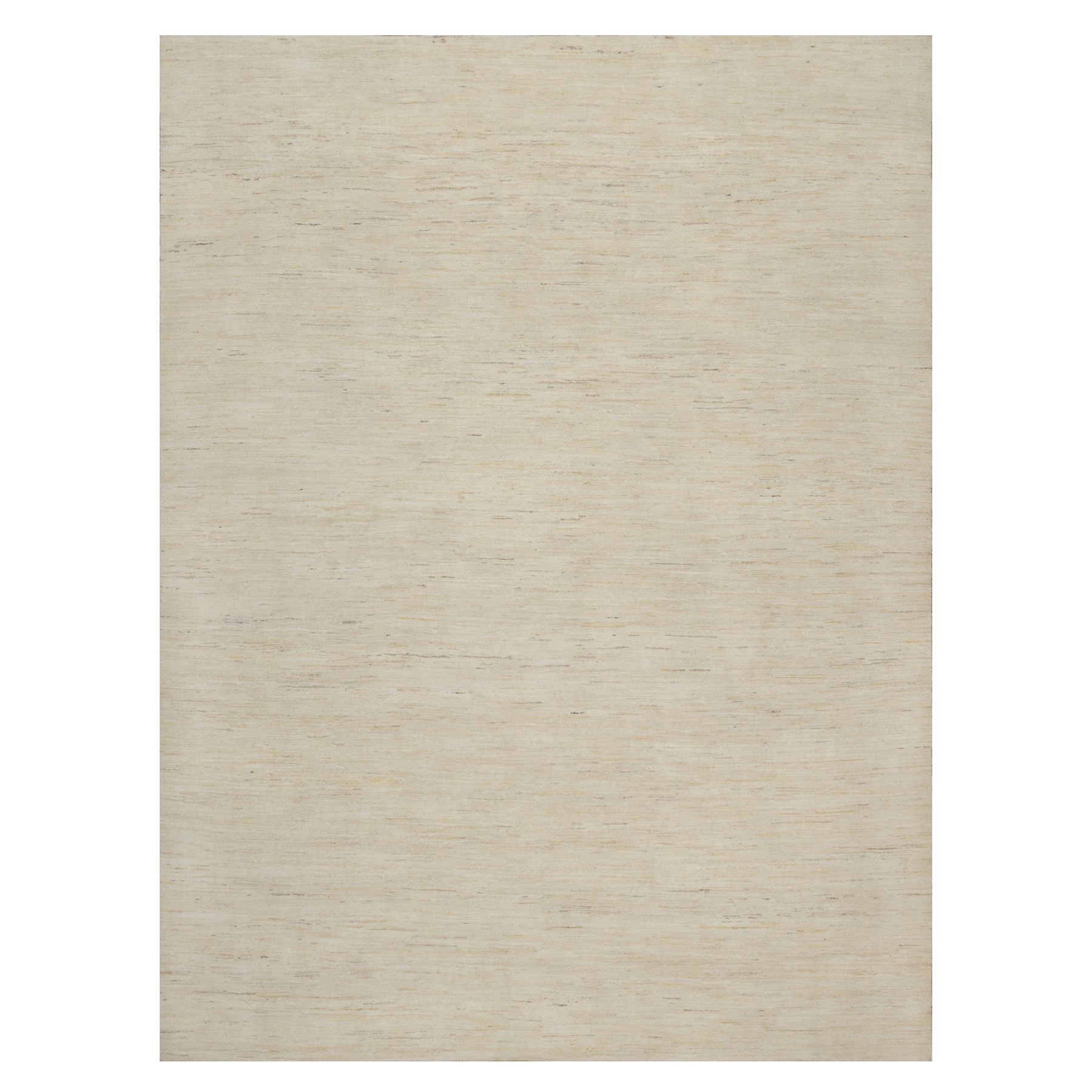 Chiffon White, Modern, Plain Design, Lori Buft Gabbeh, Thick and Plush, Pure Wool, Hand Knotted, Oriental Rug